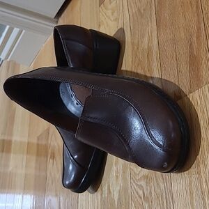 Clarks Brown Leather Loafers